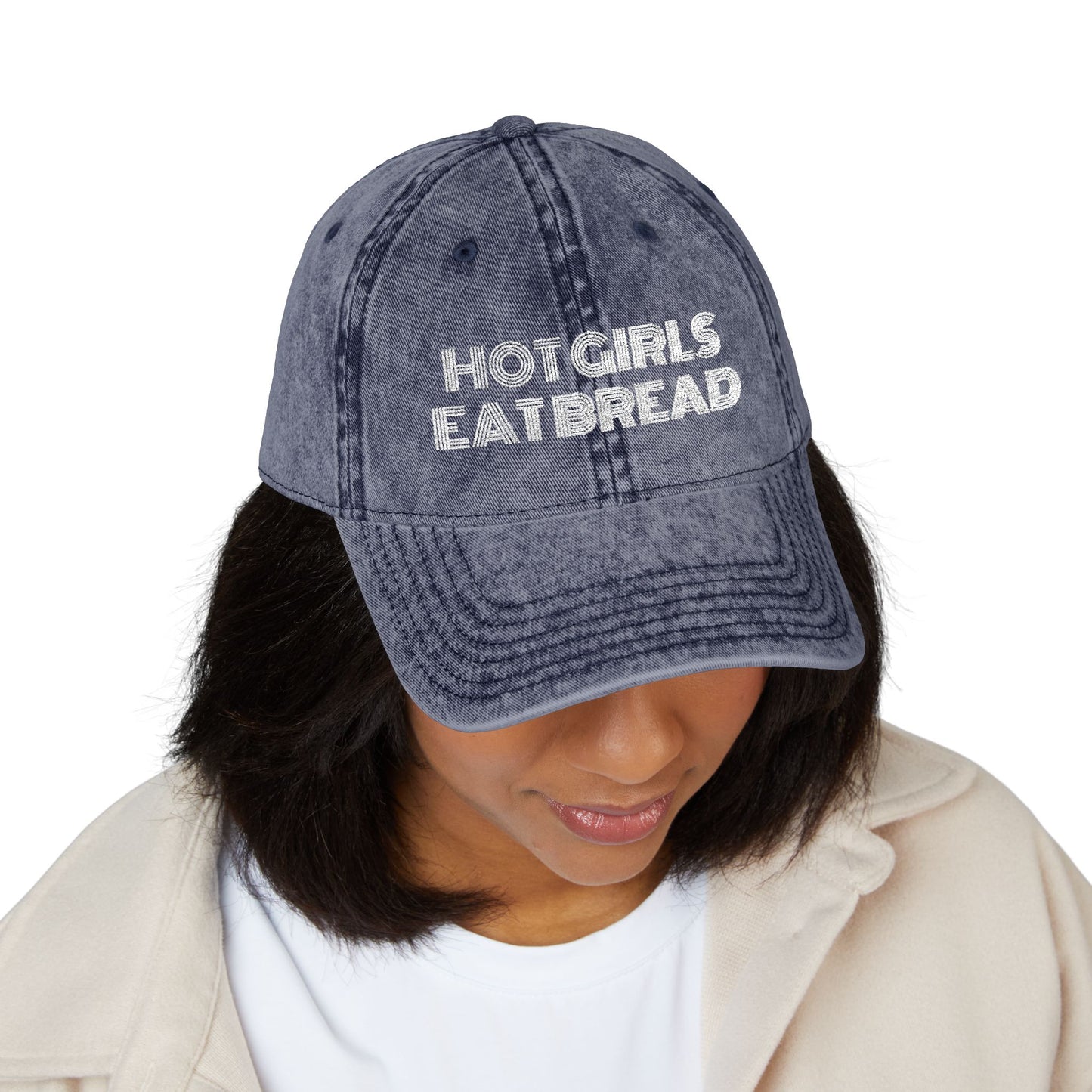 Hot Girls Eat Bread Embroidered Hat