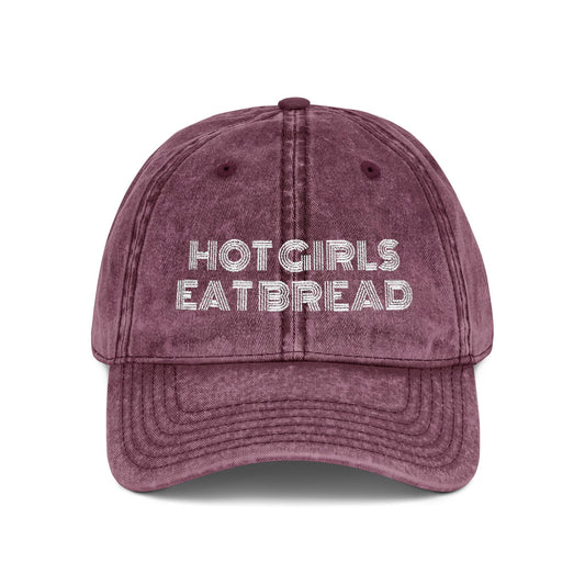 Hot Girls Eat Bread Embroidered Hat