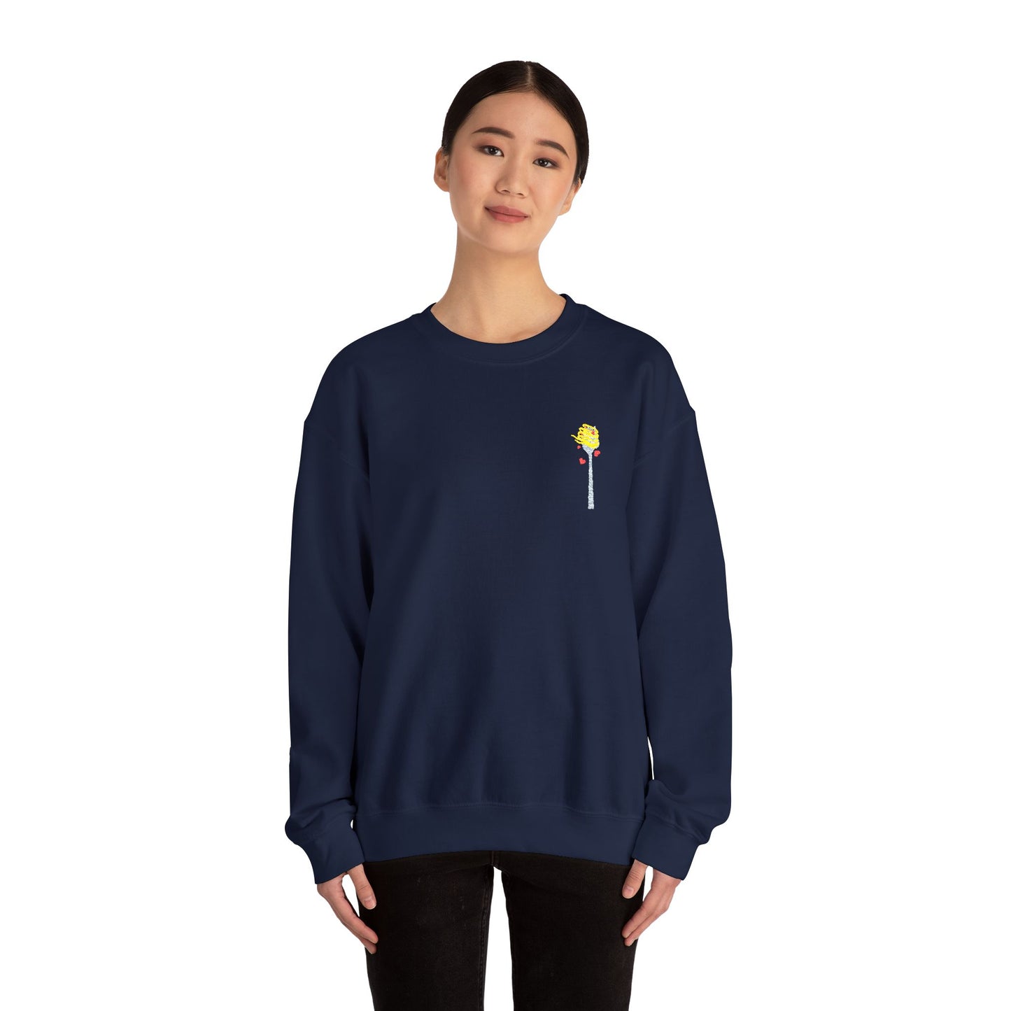 Fork Yeah, It's Love Sweatshirt - Embroidered