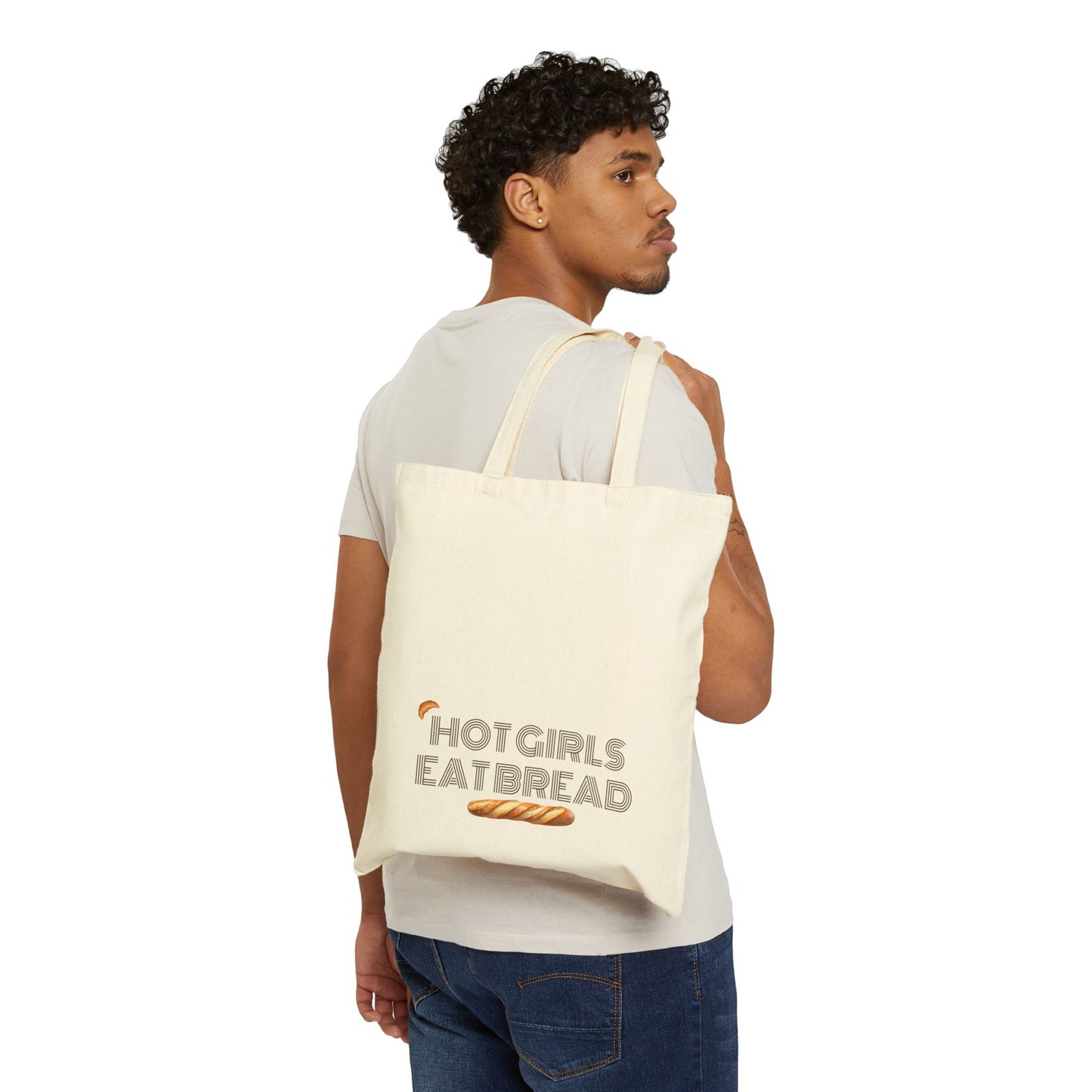 Hot Girls Eat Bread Tote Bag