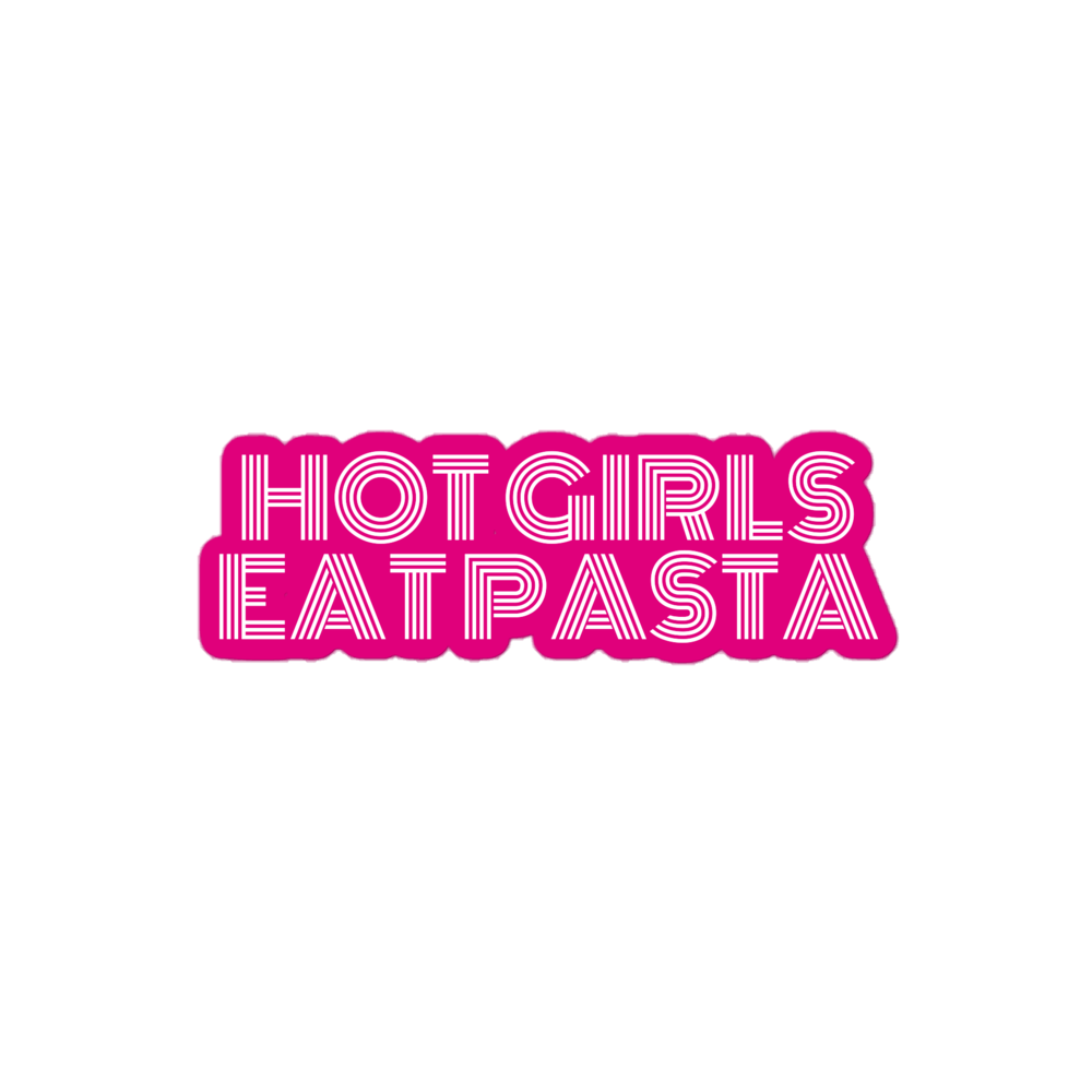 Hot Girls Eat Pasta Sticker