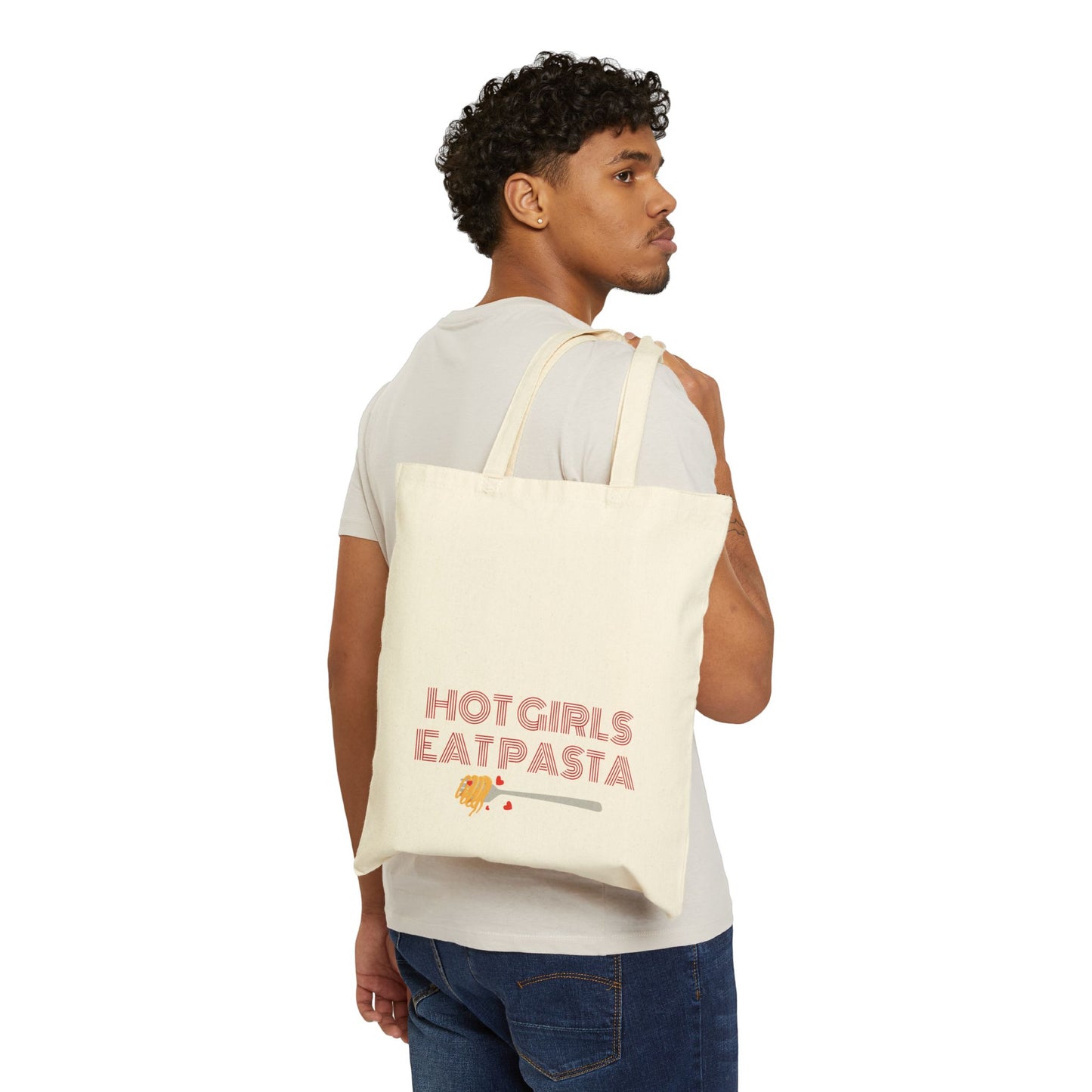 Hot Girls Eat Pasta Tote Bag