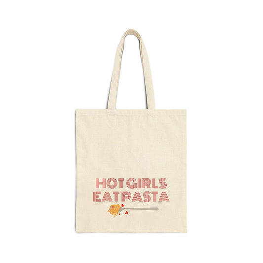 Hot Girls Eat Pasta Tote Bag