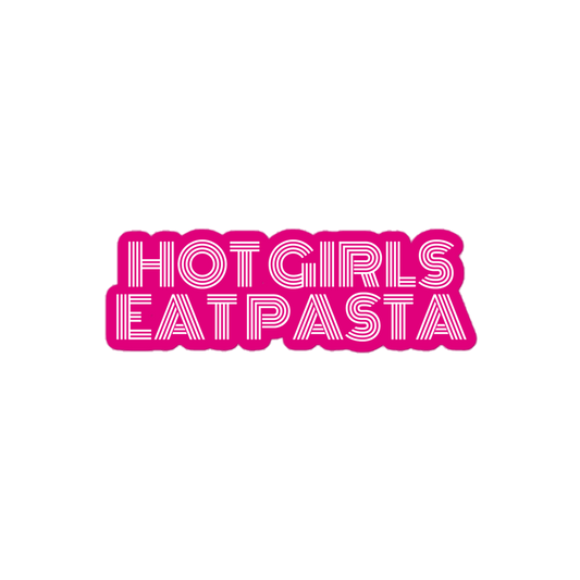 Hot Girls Eat Pasta Sticker